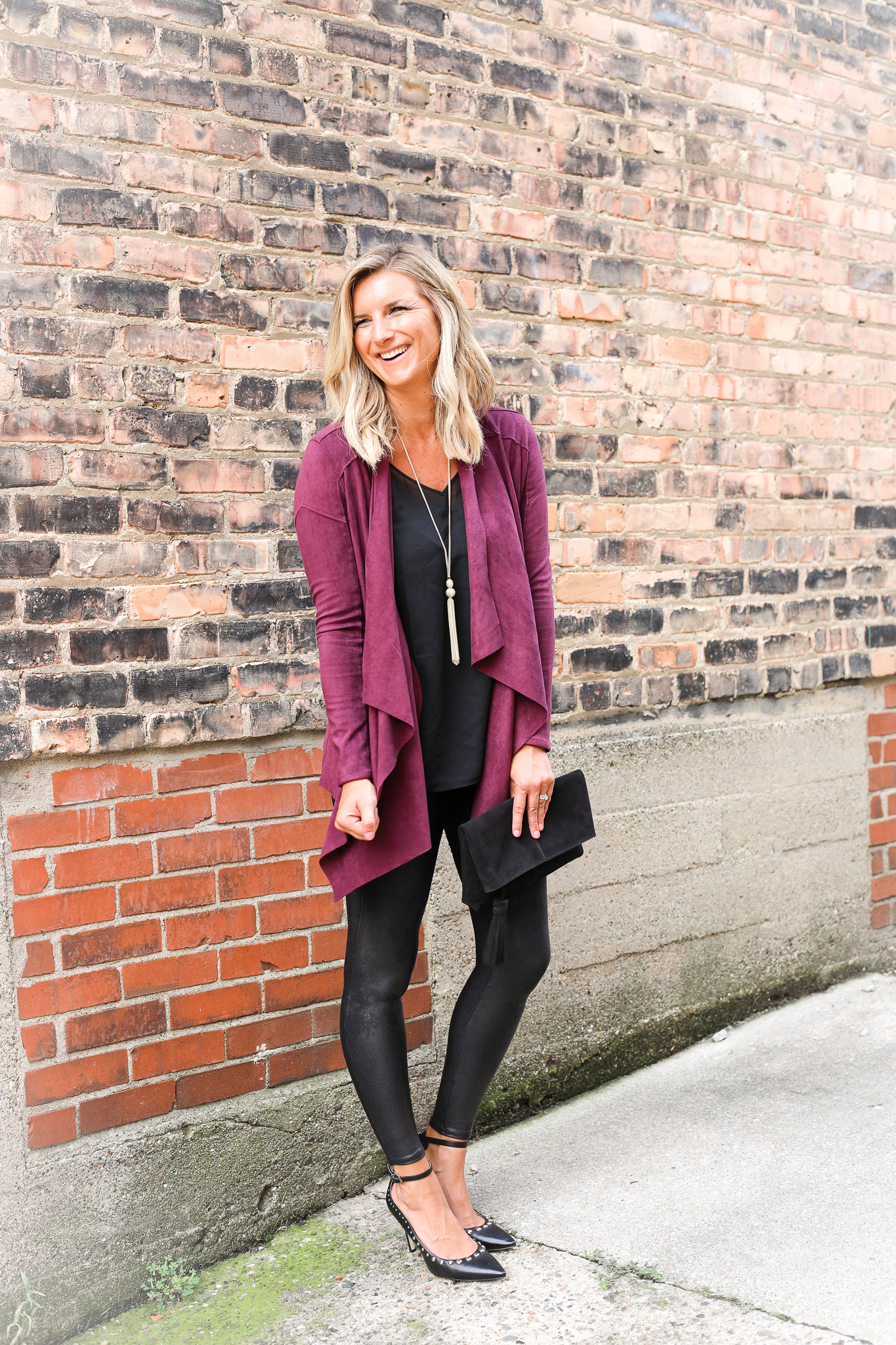 How To Wear Faux Leather Leggings To Working