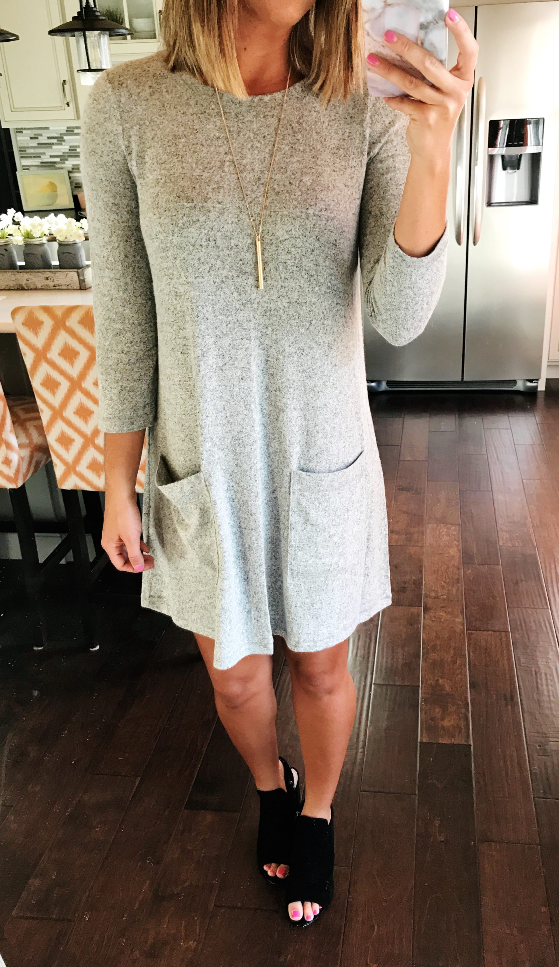 How to style a swing dress for Fall