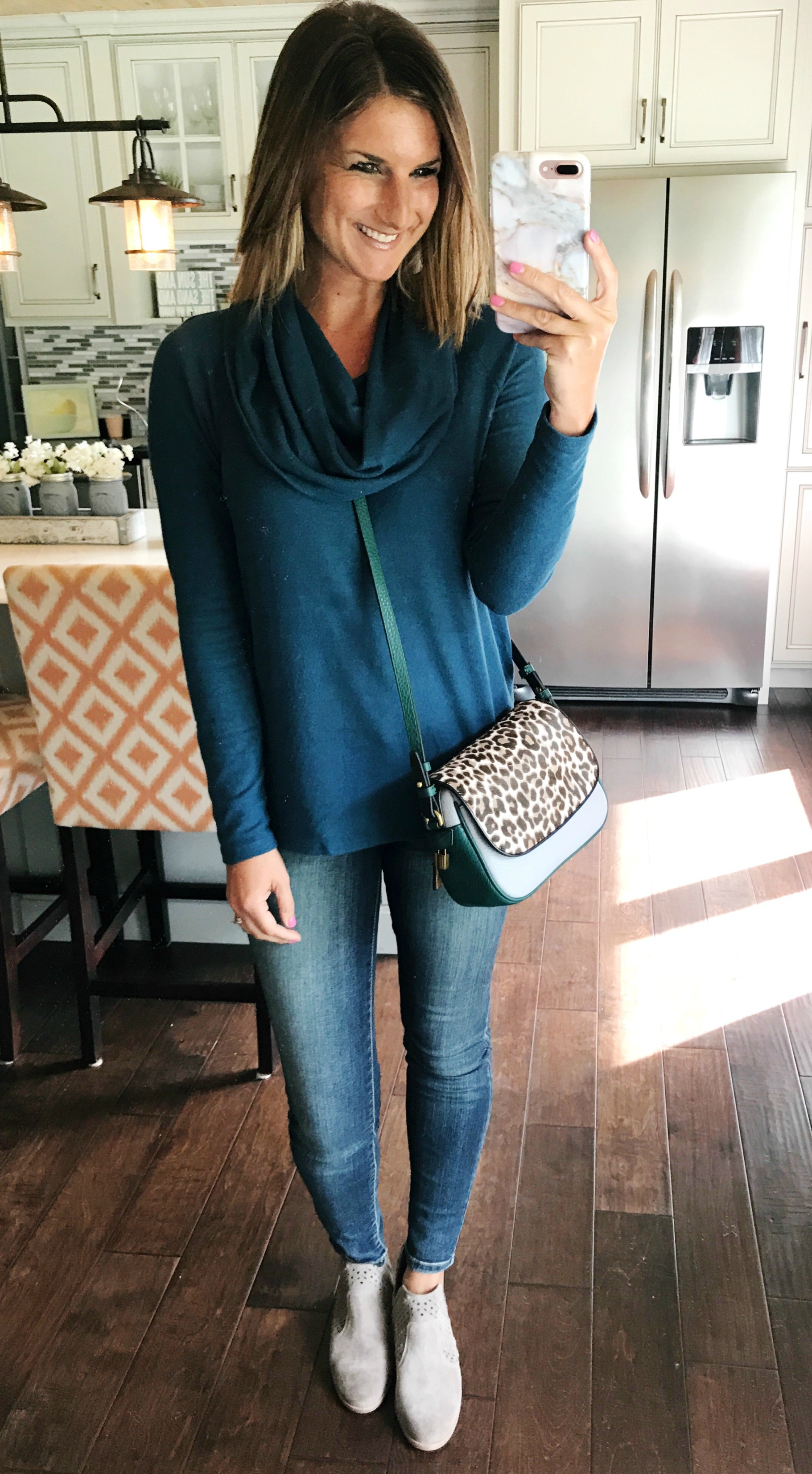 How to style high low tunic for Fall.