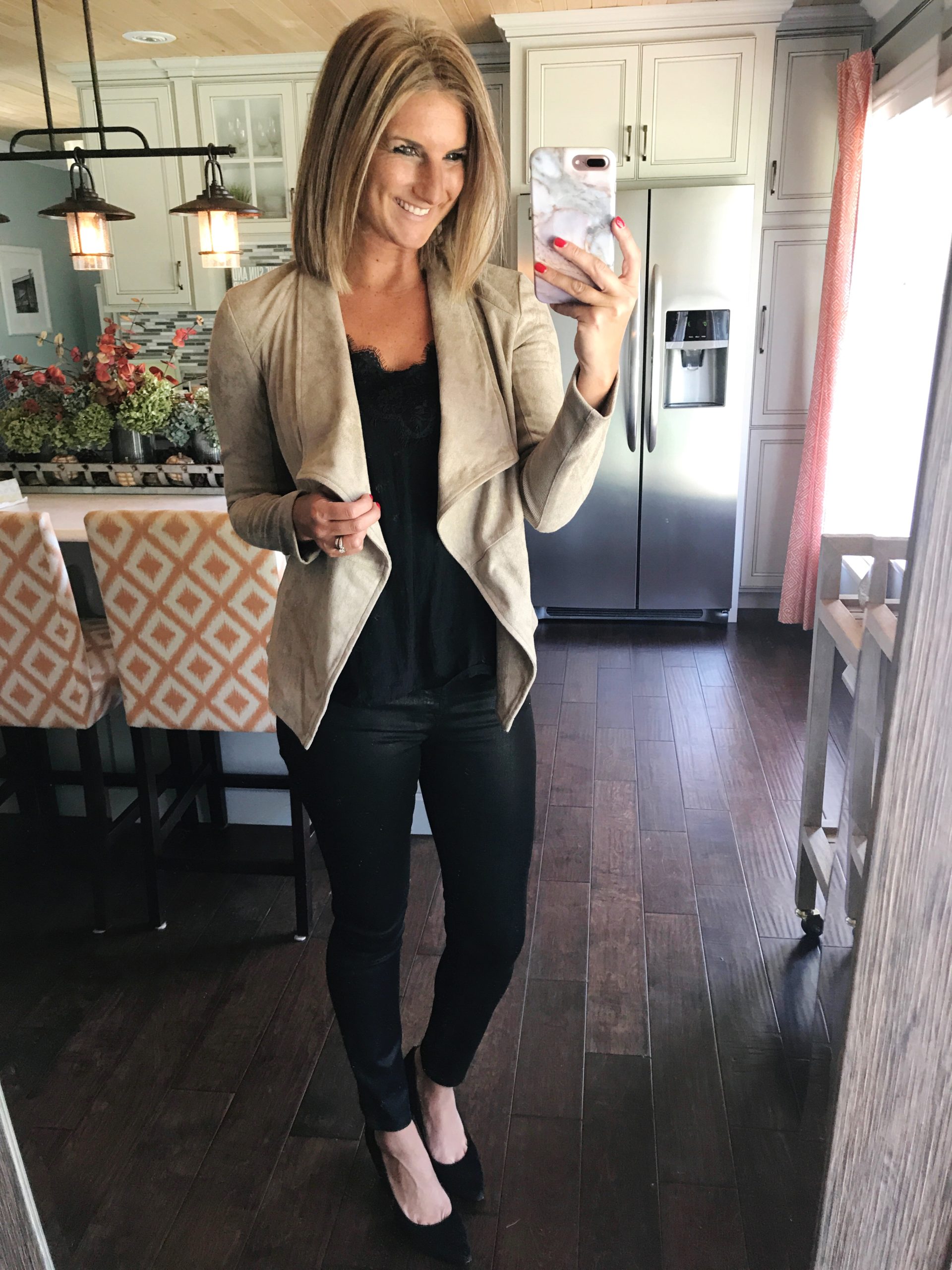 How to Style a Suede Moto Jacket for Work