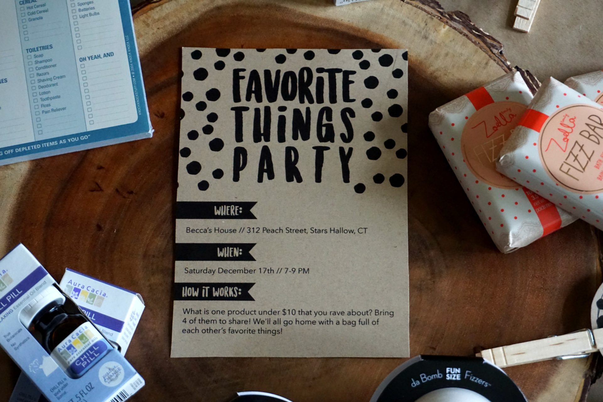 How To Throw A Favorite Things Party! - Living in Yellow