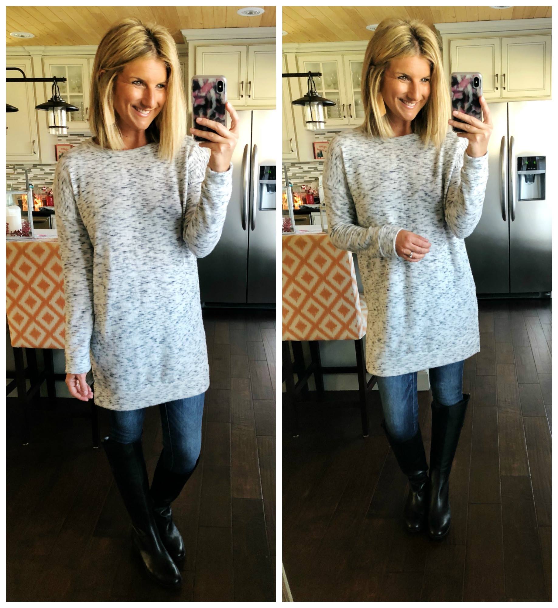 How to Wear a Tunic with Knee High Boots