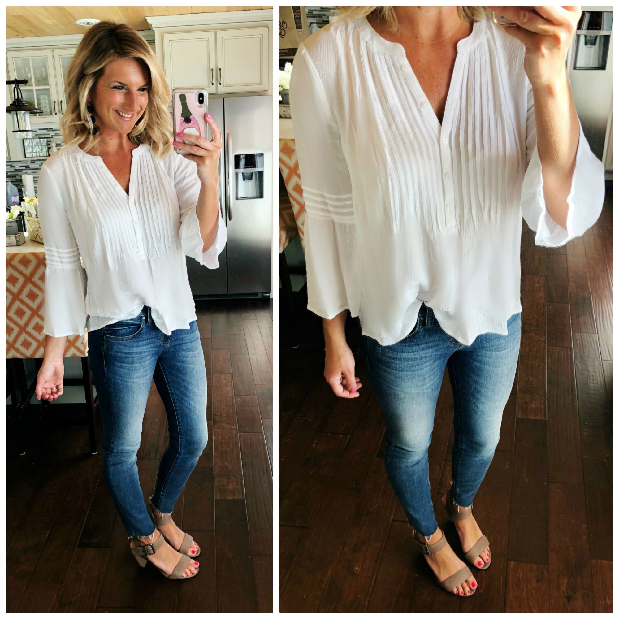 The Perfect Peasant Top // How to Tuck a Flowy Top // Spring Fashion