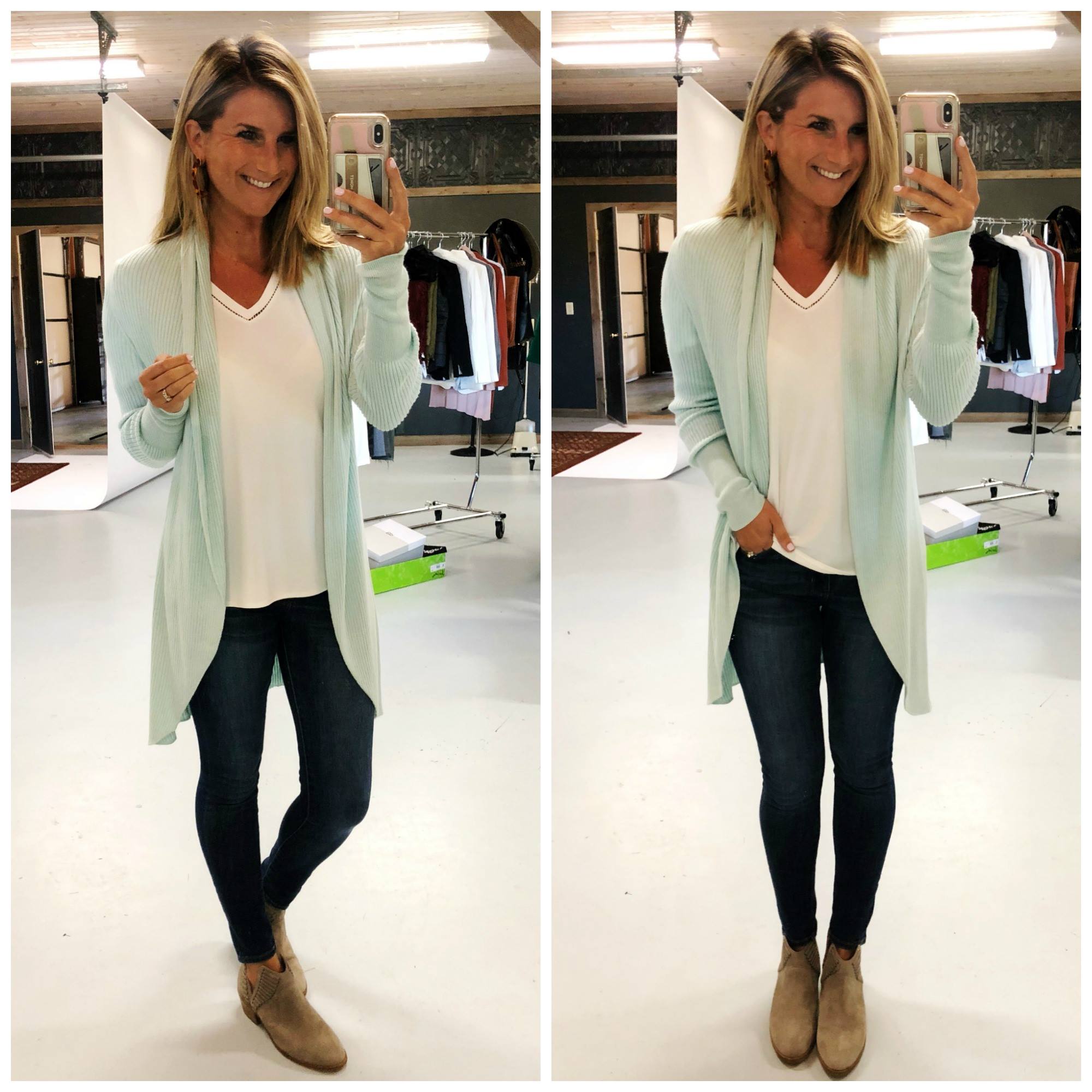 Fall Outfit Inspiration // How to Style a Cardigan // Cutout Booties