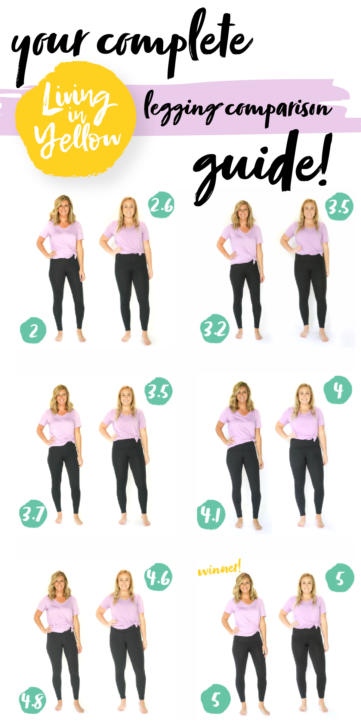 A Complete Legging Comparison // 9 Leggings Reviewed - Living in