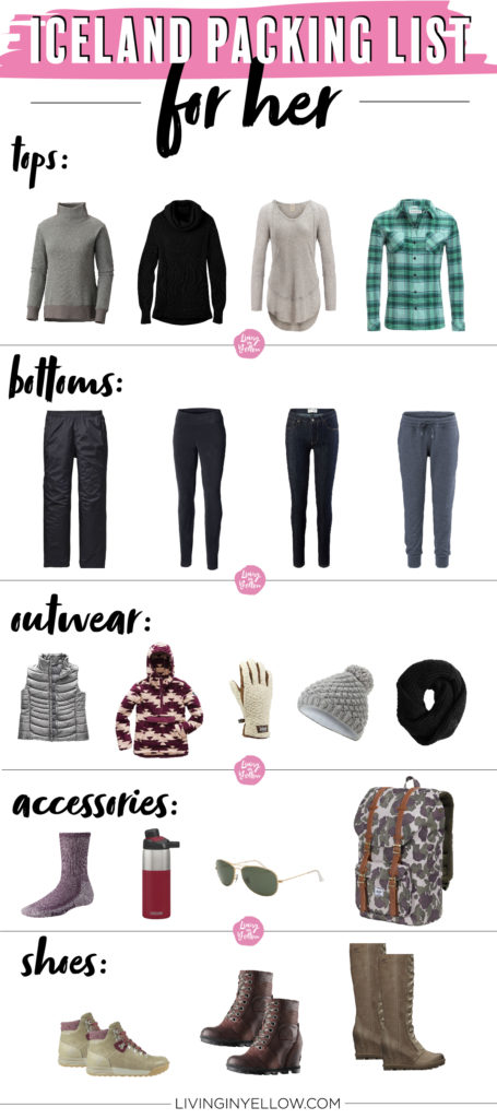 Iceland Packing List: For Her - Living in Yellow