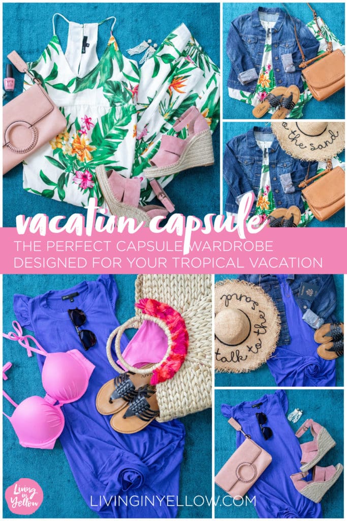 How to Pack &amp; Create a Warm Weather Vacation Capsule - Living in Yellow