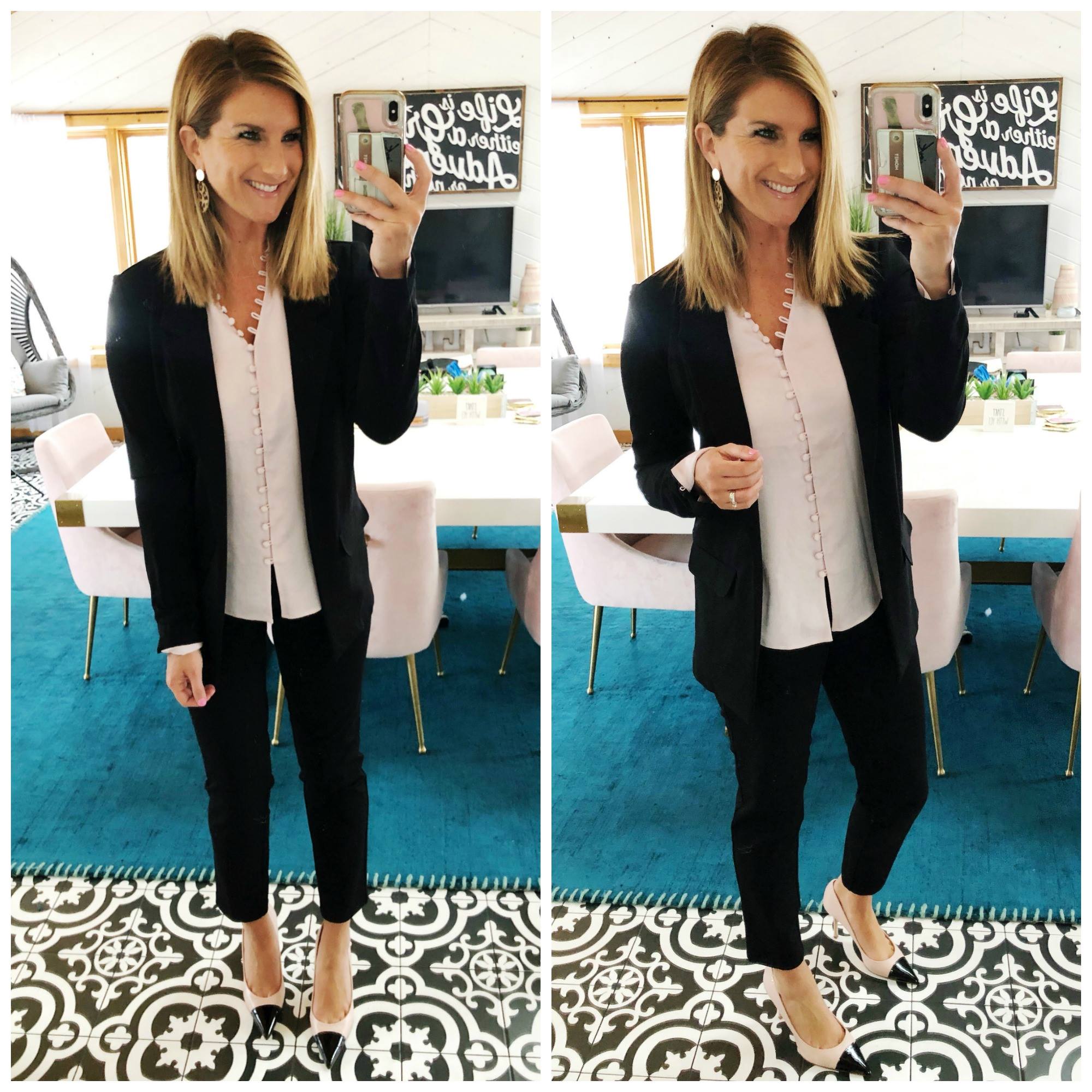 Work Wear // Office Outfit // What to Wear to Work // Office Outfit // Express // Blazer // Dress Pants