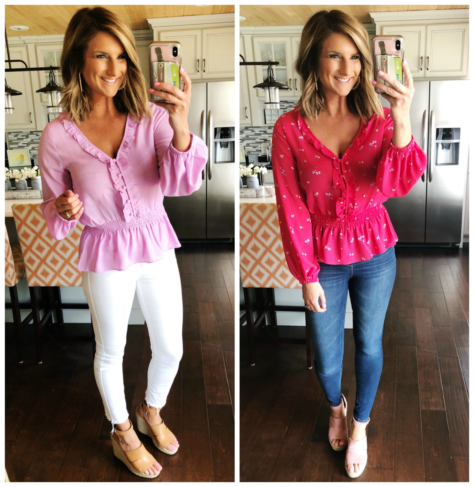 Peplum Blouse // Spring Top // Feminine Top for Spring and Summer