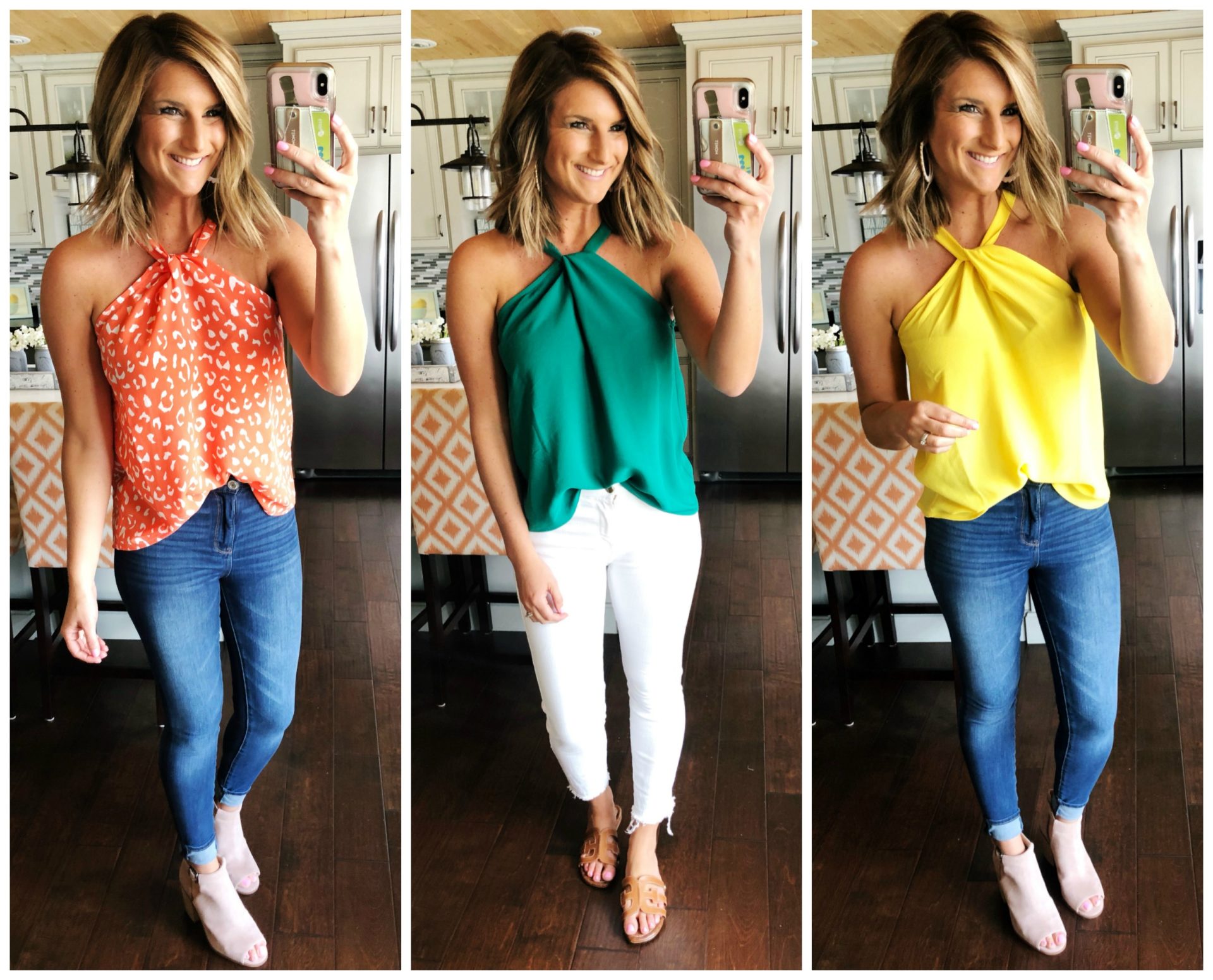 Spring and Summer Top // White Jeans // The best jeans for your body // flattering jeans for your body