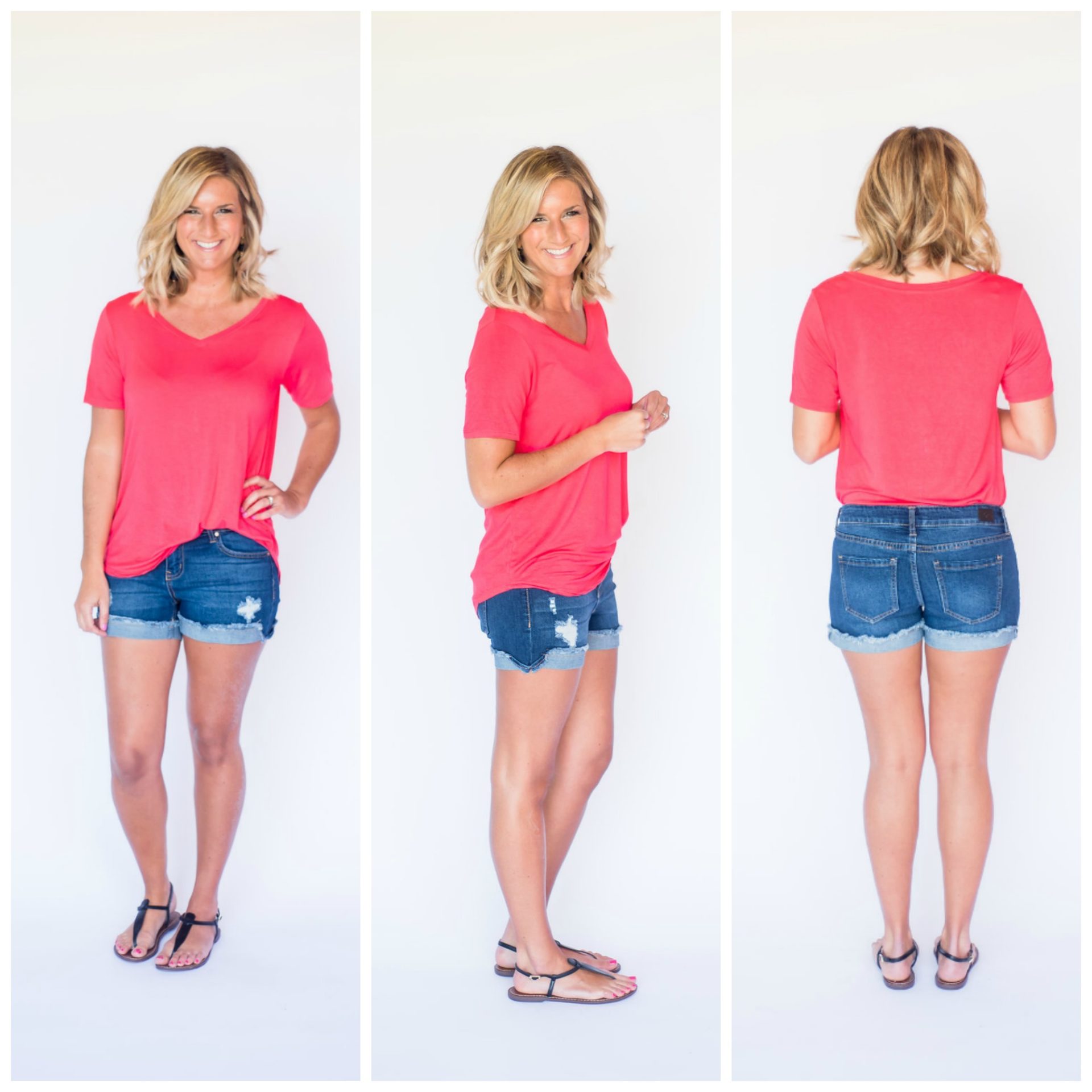 Summer Shorts // Casual and Cute Summer Outfit // Distressed Shorts // Shorts on Sale