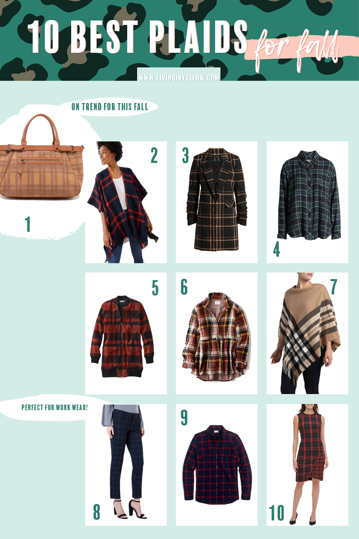 10 Best Plaids for Fall Living in Yellow