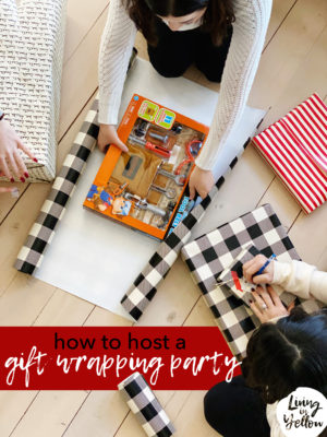 How to Host a Gift Wrapping Party - Living in Yellow