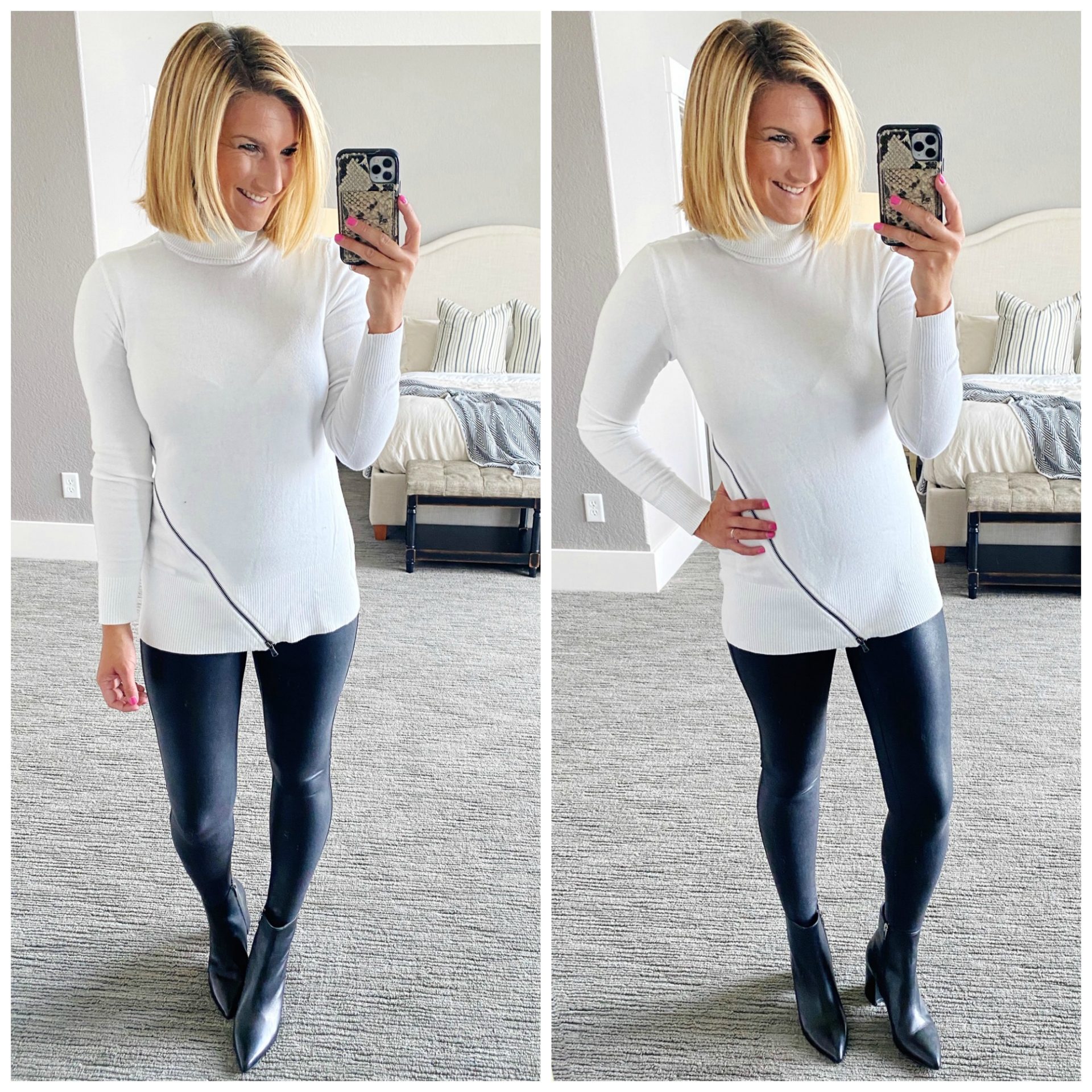 47 Ways to Style Spanx Faux Leather Leggings - Healthy By Heather