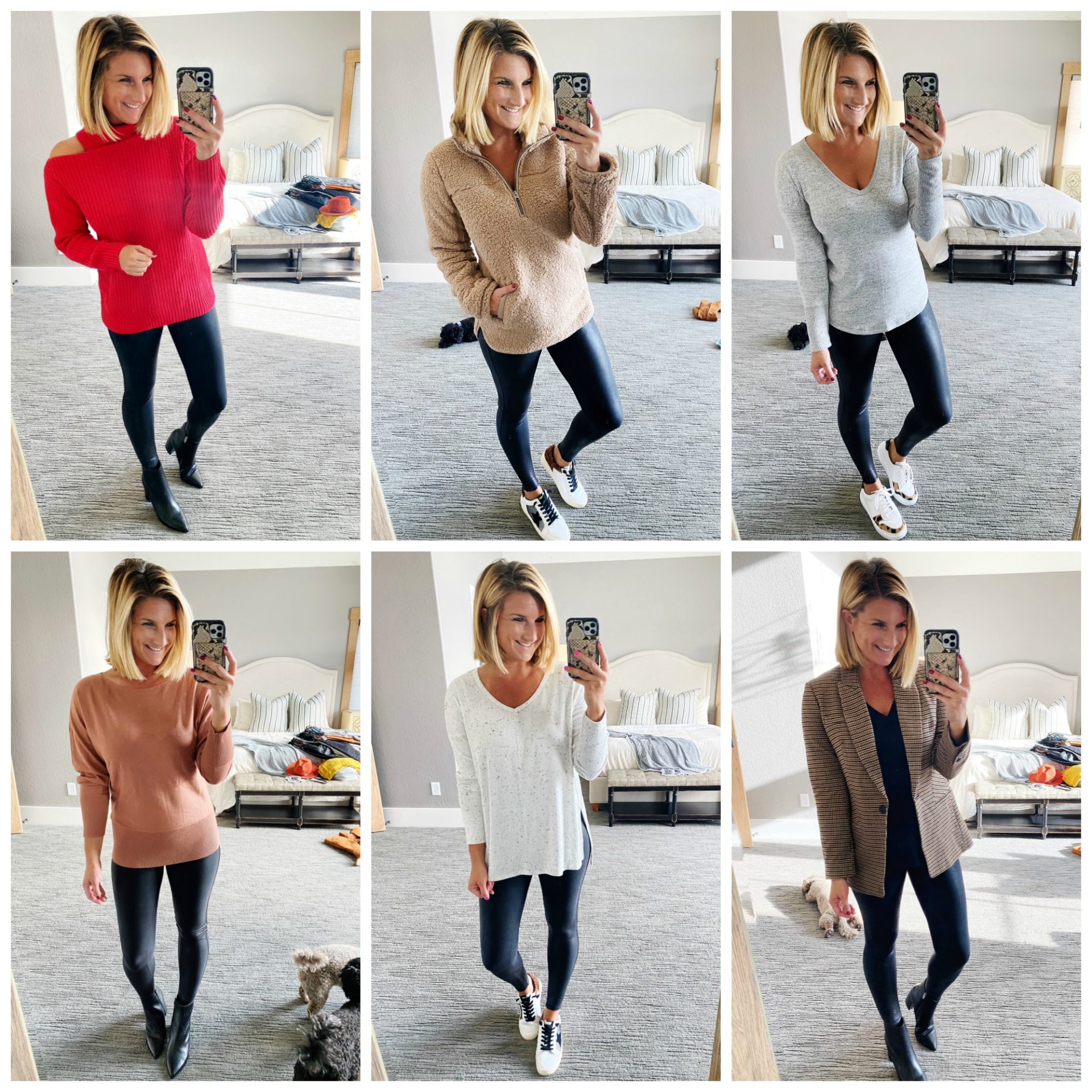 10 Easy ways to style your Spanx Faux leather leggings - The