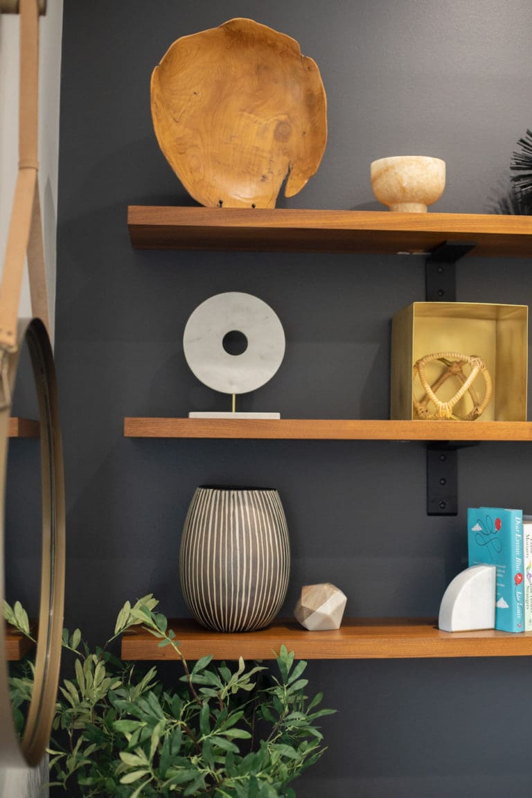 How To Style Your Shelves Living in Yellow