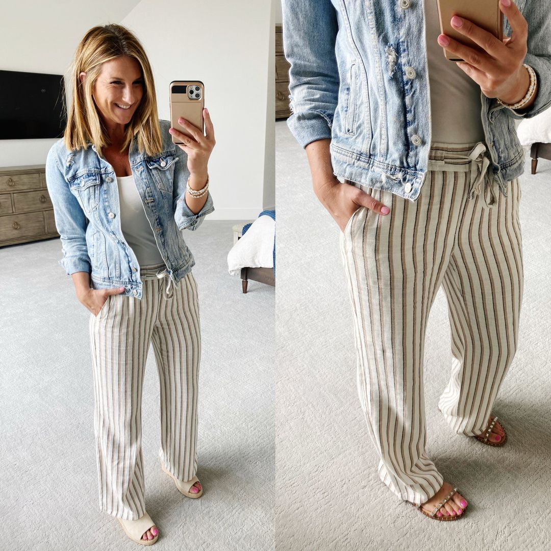 Go Shopping with Merrick: Old Navy Clothing Haul - Merrick's Art  Olive linen  pants, Linen pants outfit, Linen pants outfit summer