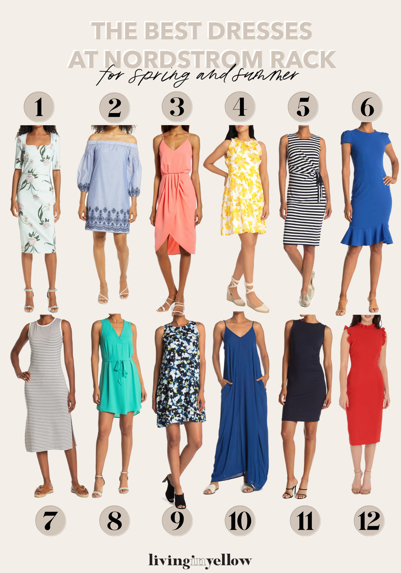 12 Dresses for Spring \u0026 Summer - Living in Yellow