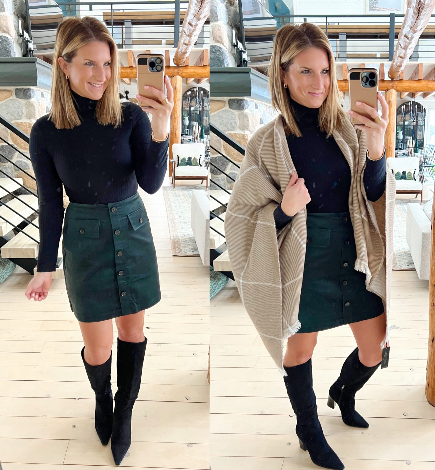 Cute Winter Outfits from Banana Republic Factory - Living in Yellow