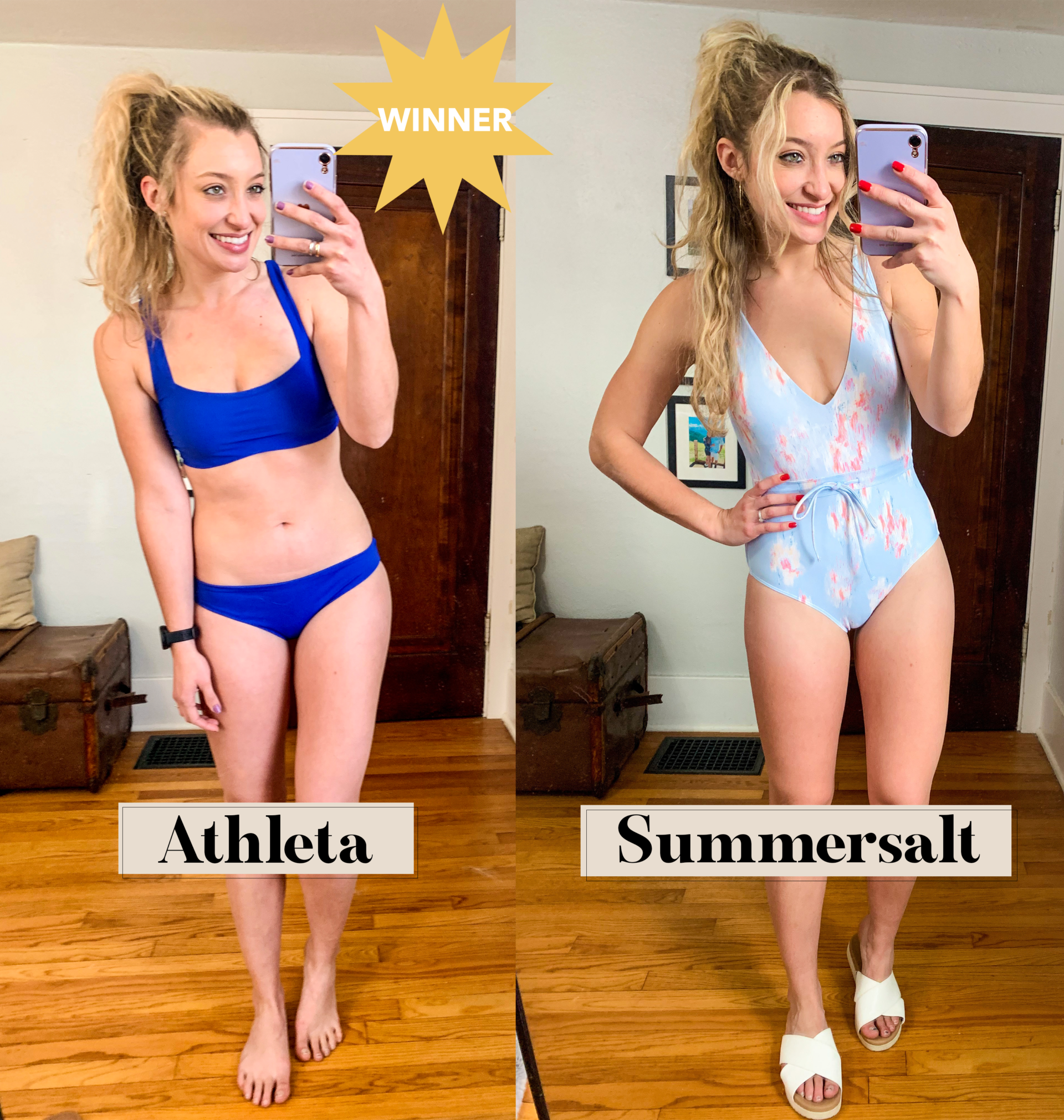 I Love Athleta Swimsuits: A Try-On Sesh - The Mom Edit