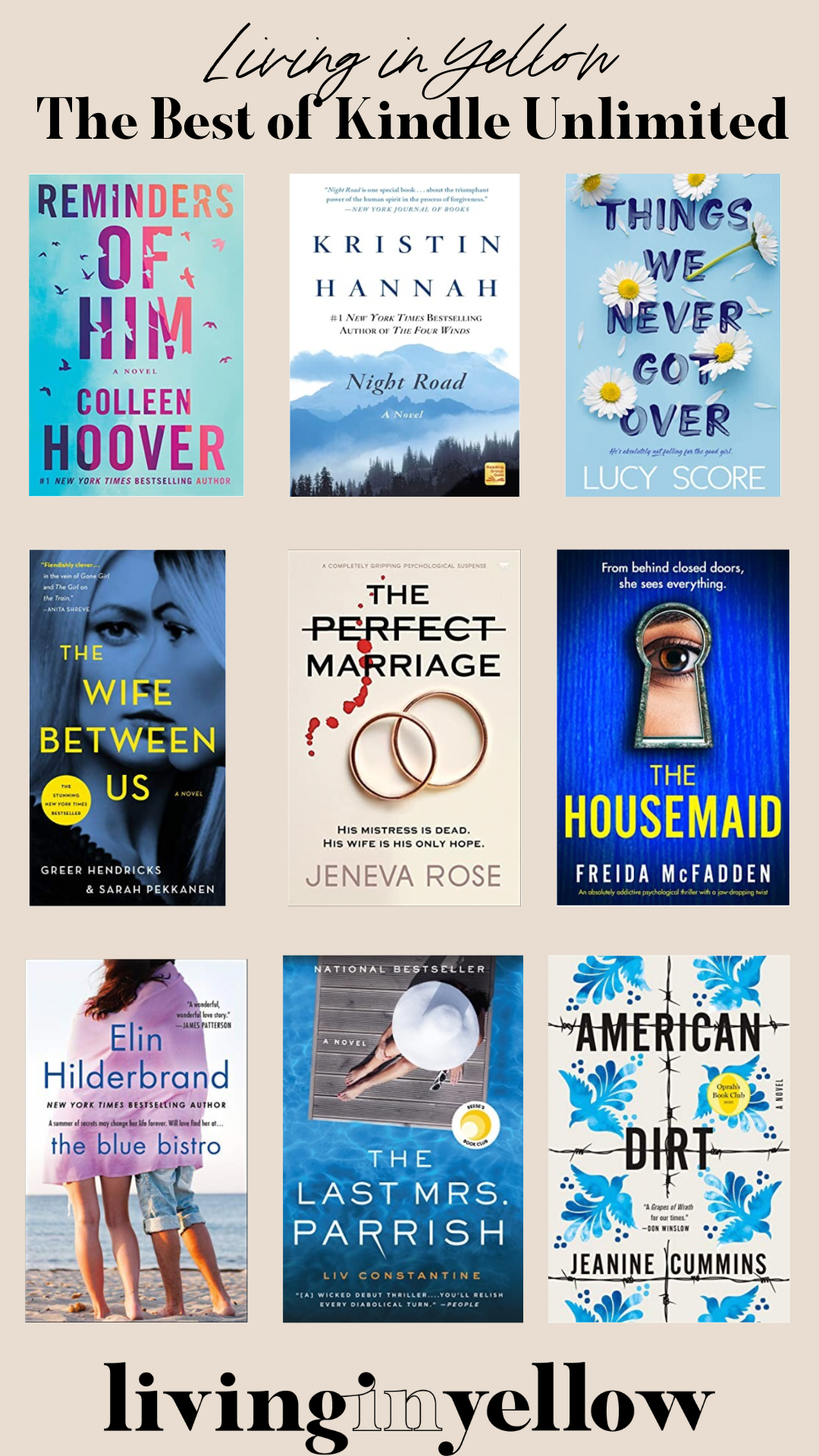 The Best Books on Kindle Unlimited - Living in Yellow