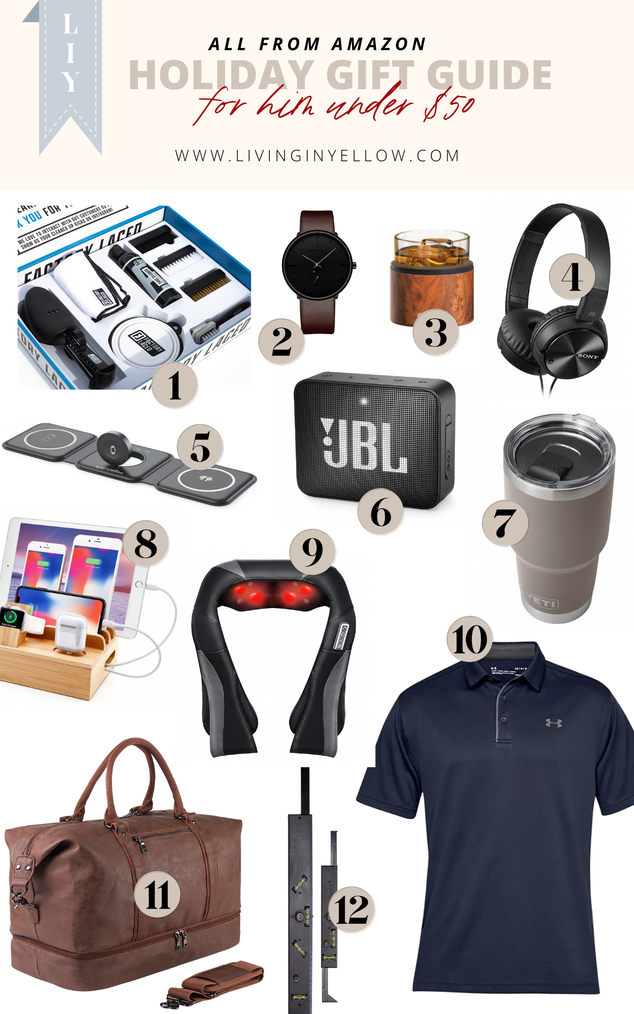 Men's Holiday Gifts Under 50 Dollars - Simply by Simone