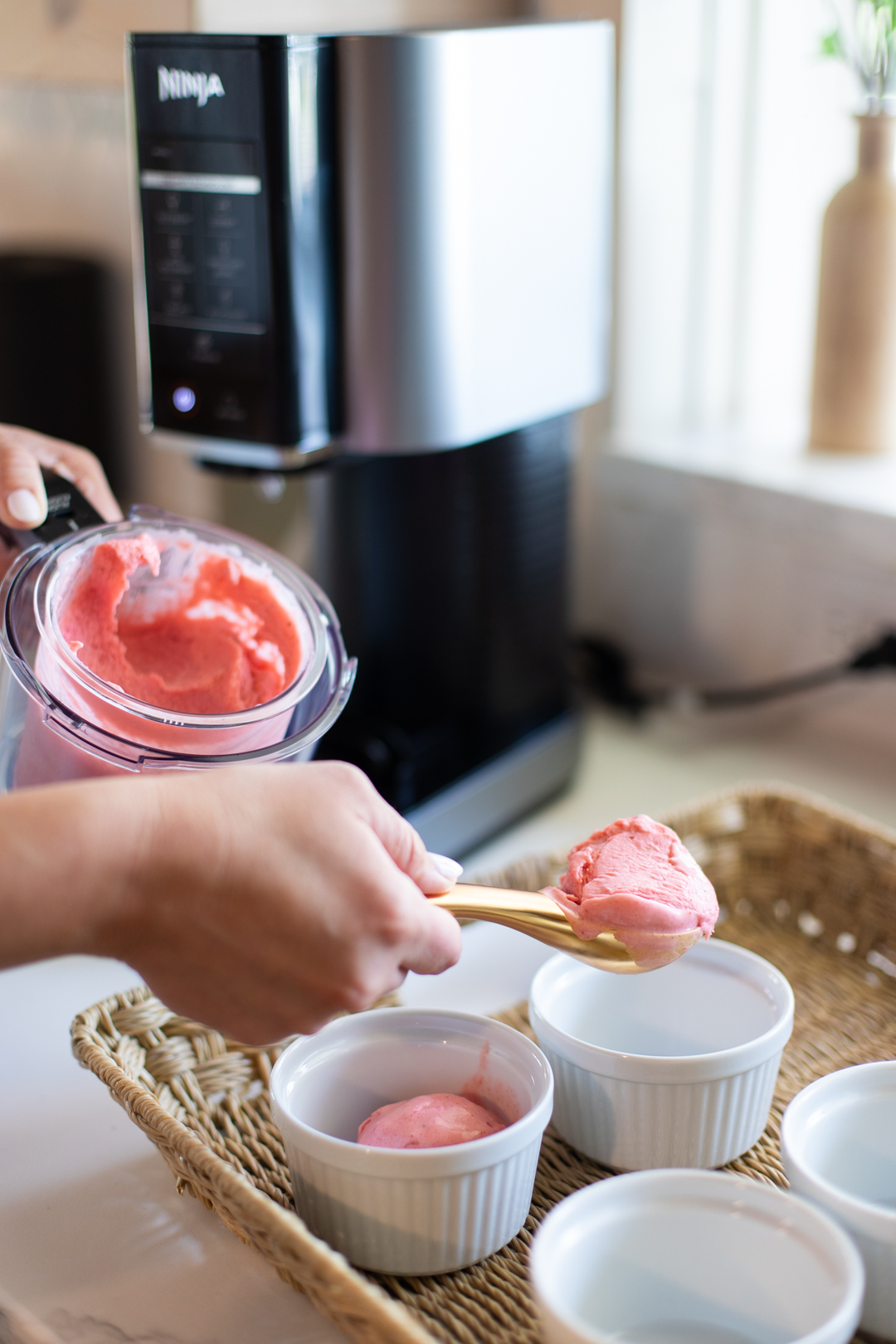 HOT* Ninja CREAMi 7-in-1 Frozen Treat Maker with Four Extra Pints