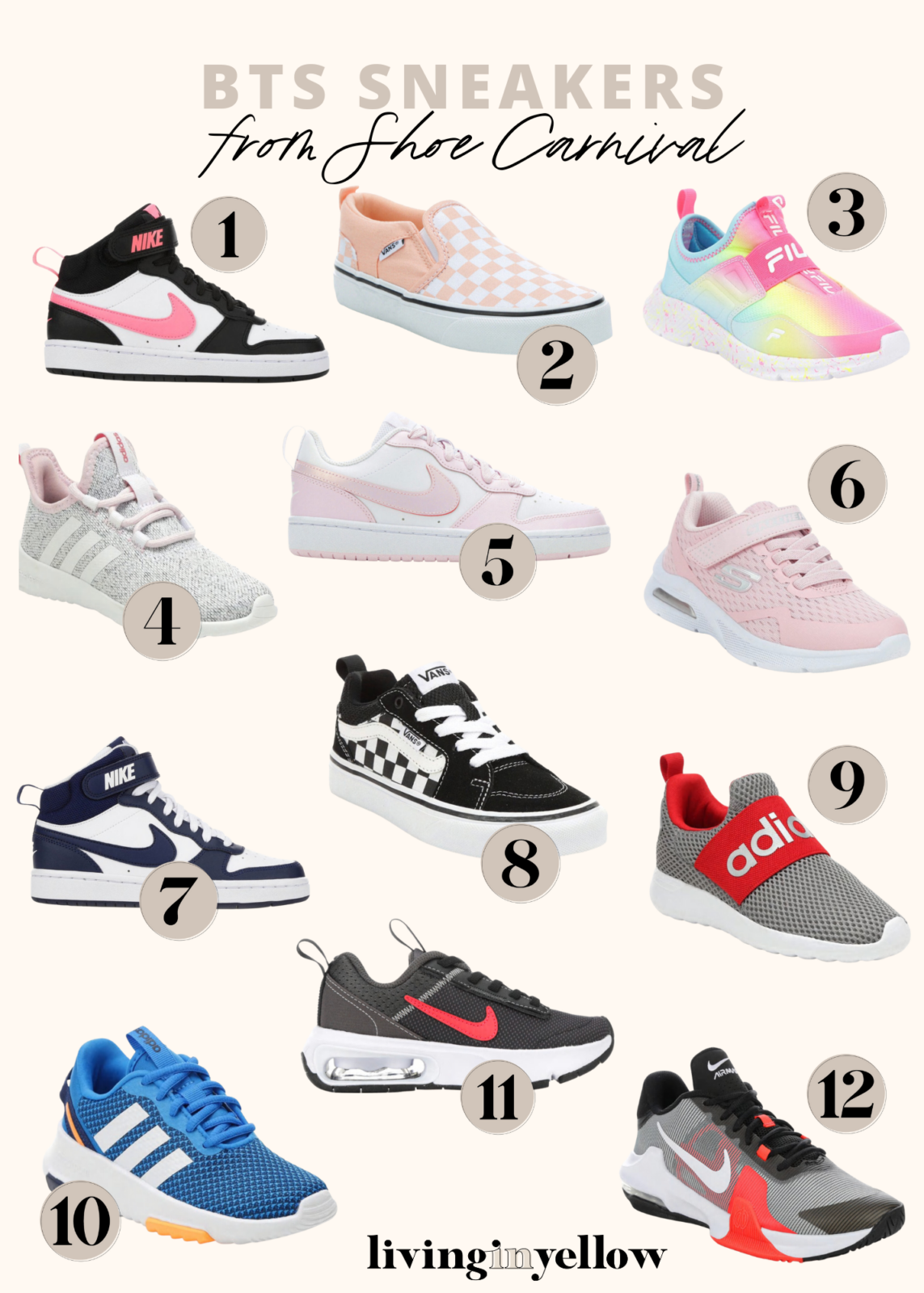 The Best BTS Sneakers from Shoe Carnival + FREE Affirmation Lunch Notes ...