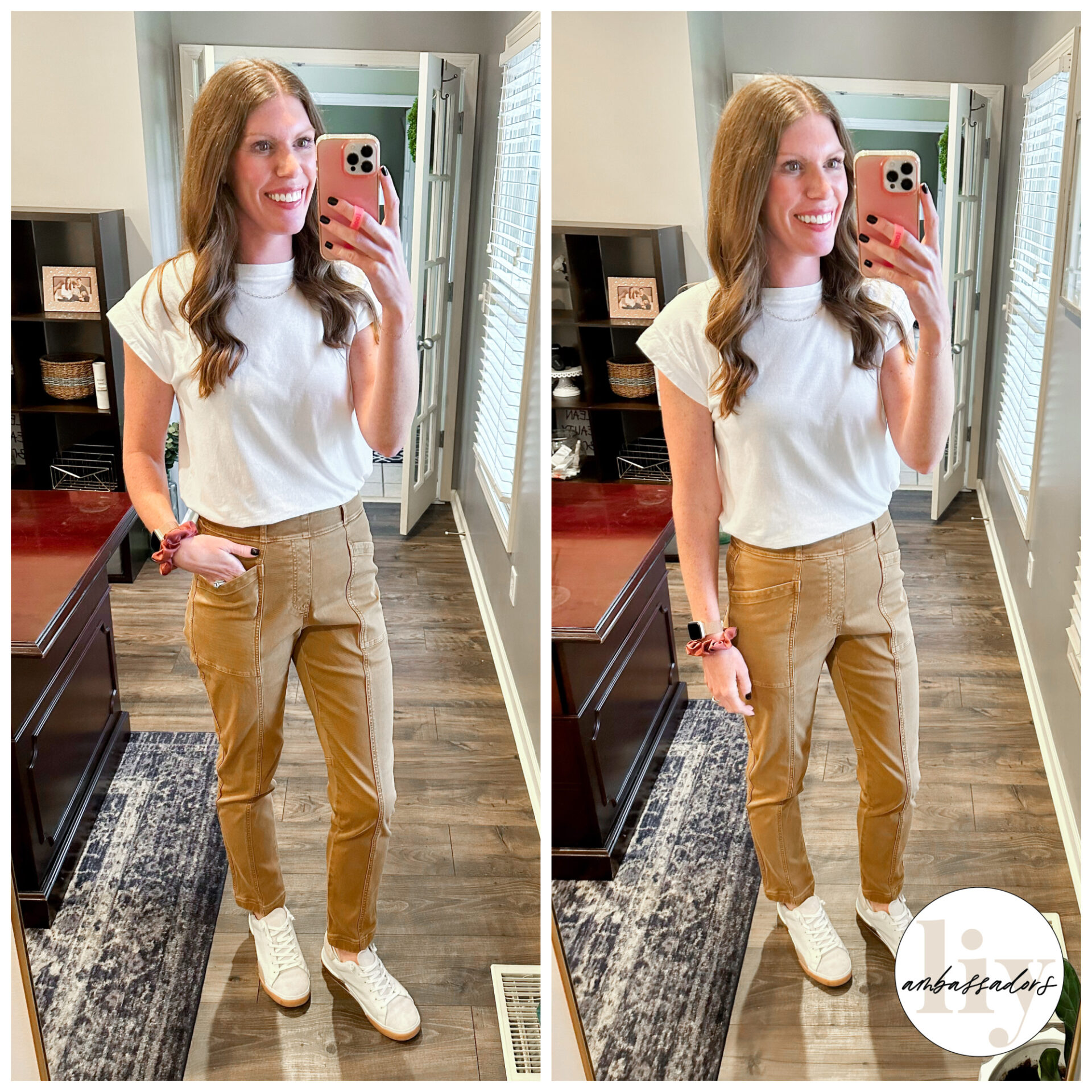 Spanx Twill Pants: 4 Outfit Ideas for Spring - Fashionably Late Mom
