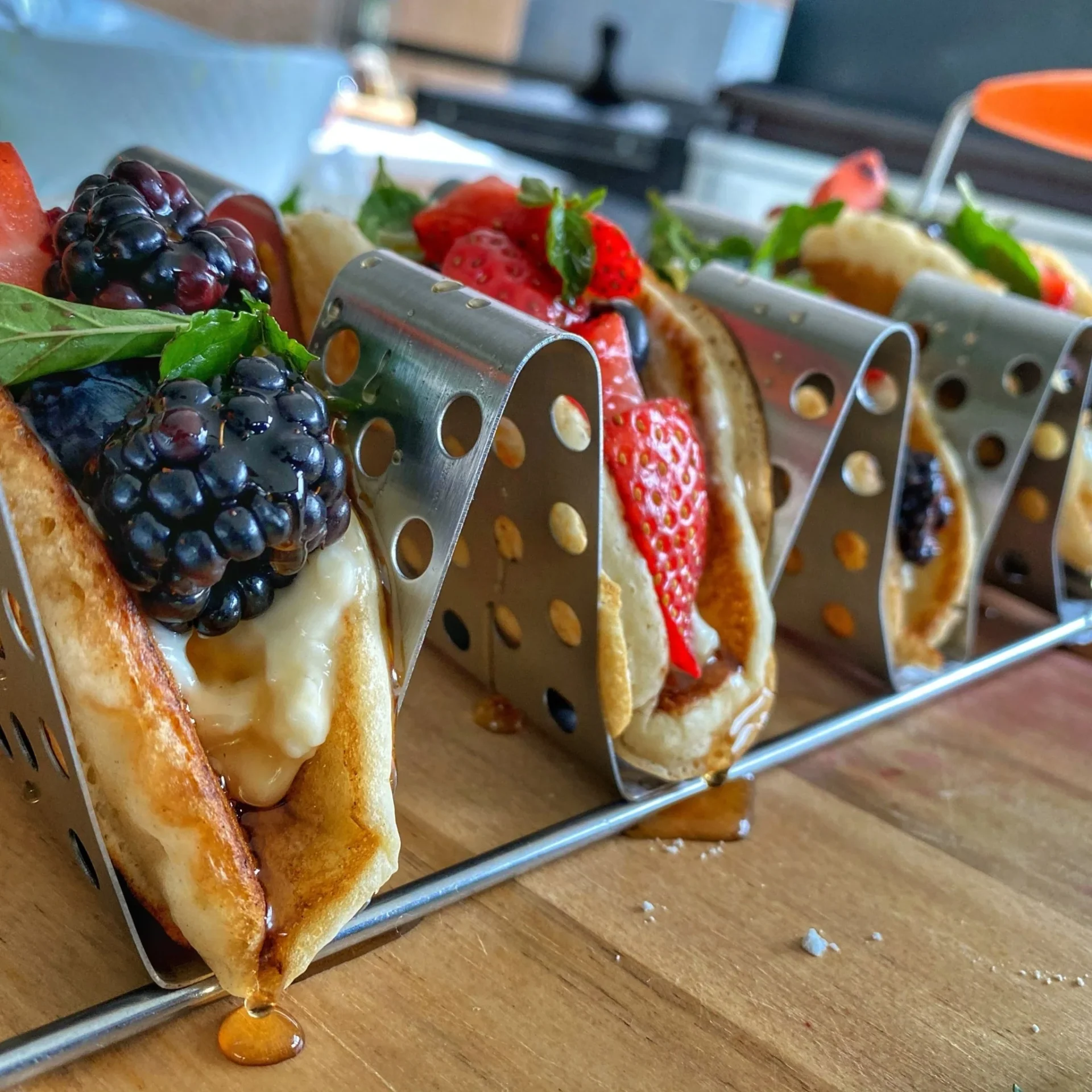 Griddle Breakfast Pancake Tacos
